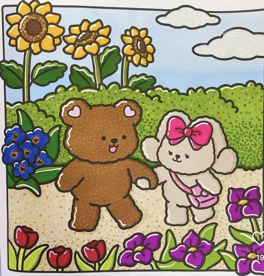 FUZZY IN LOVE Bold-easy Patter - đánh giá và giá Adult Coloring Book Stress Relief