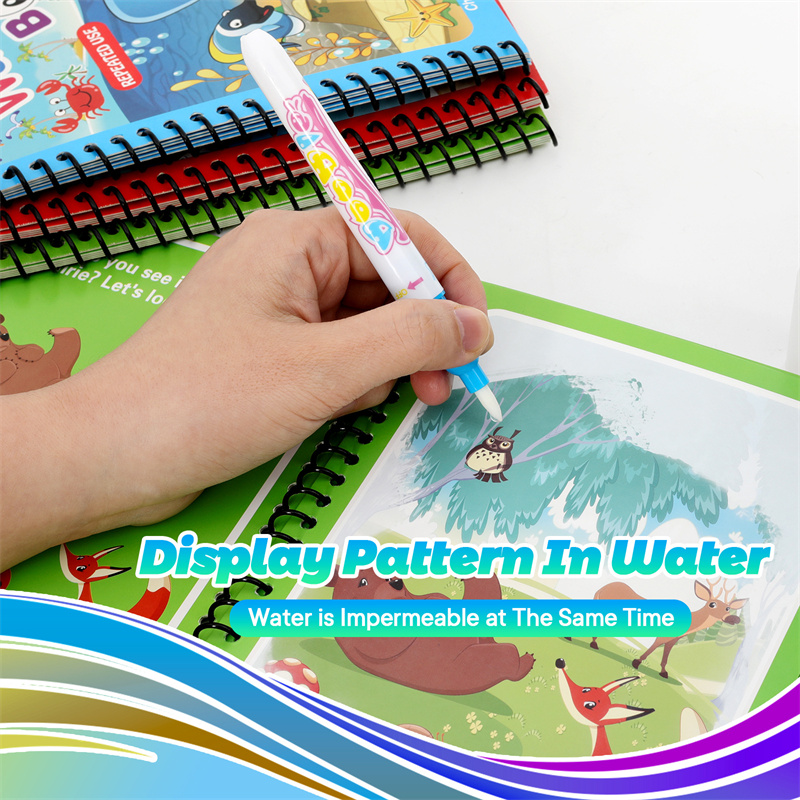 Montessori Toys Reusable Color - đánh giá và giá Reusable Water Magic Coloring Book
