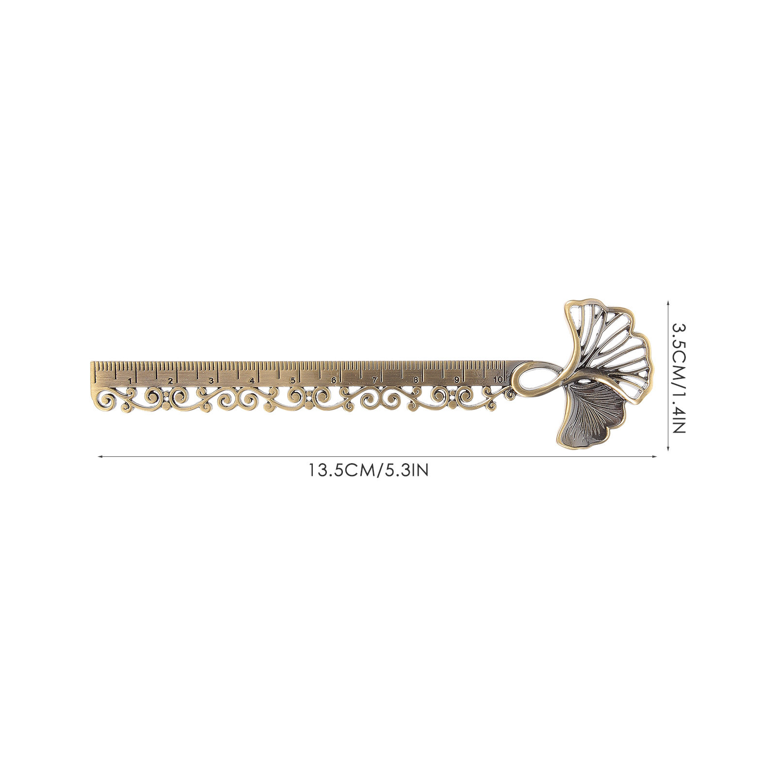 Metal Hollow Ginkgo Bookmark R - đánh giá và giá Stationery Books