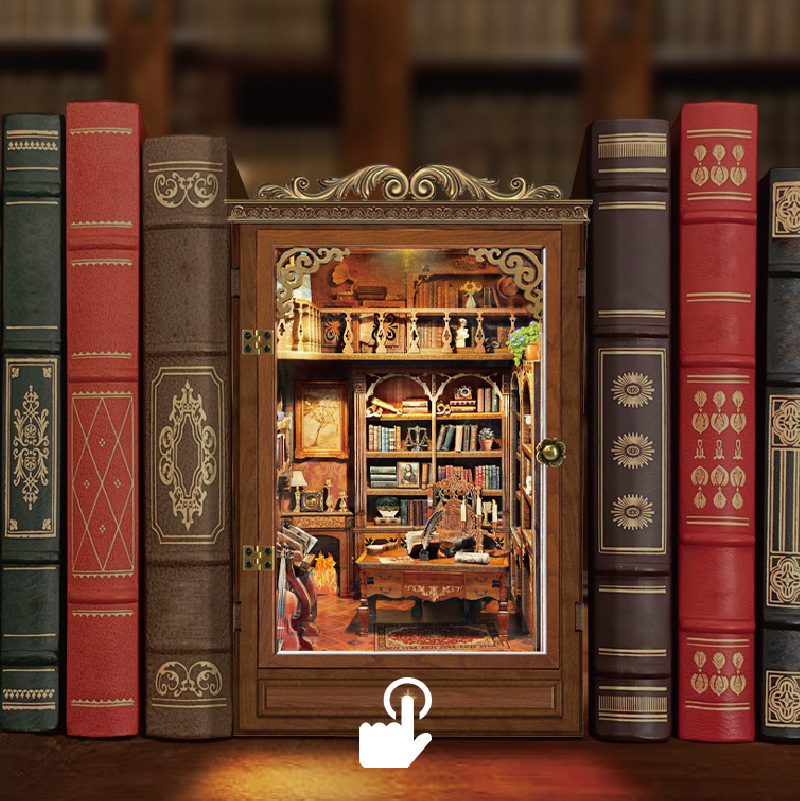 DIY Book Nook Shelf Insert Tim - đánh giá và giá Diy Wooden Book Nook Kit Shelf Insert