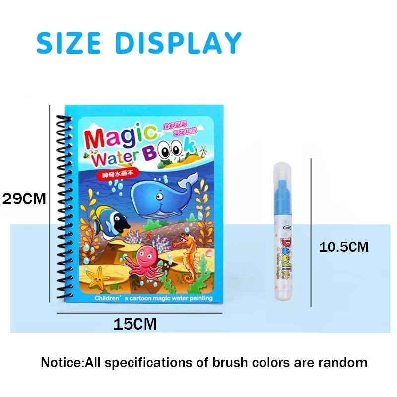 1pc Reusable Kids Magic Water  - đánh giá và giá Reusable Water Magic Coloring Book